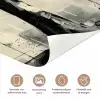 Boom - Abstract - Beige - Goud - Zwart deurposter klein -closeup_NL