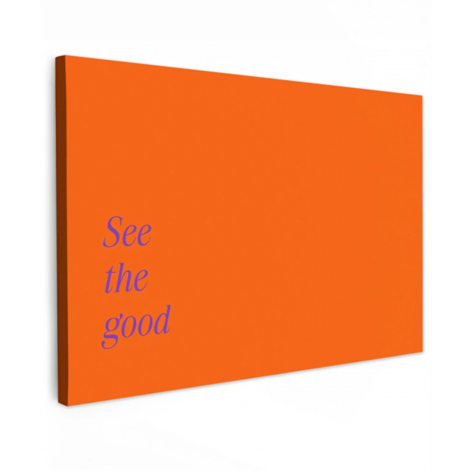 See te good - Paars - Oranje canvas 2cm klein -z3d