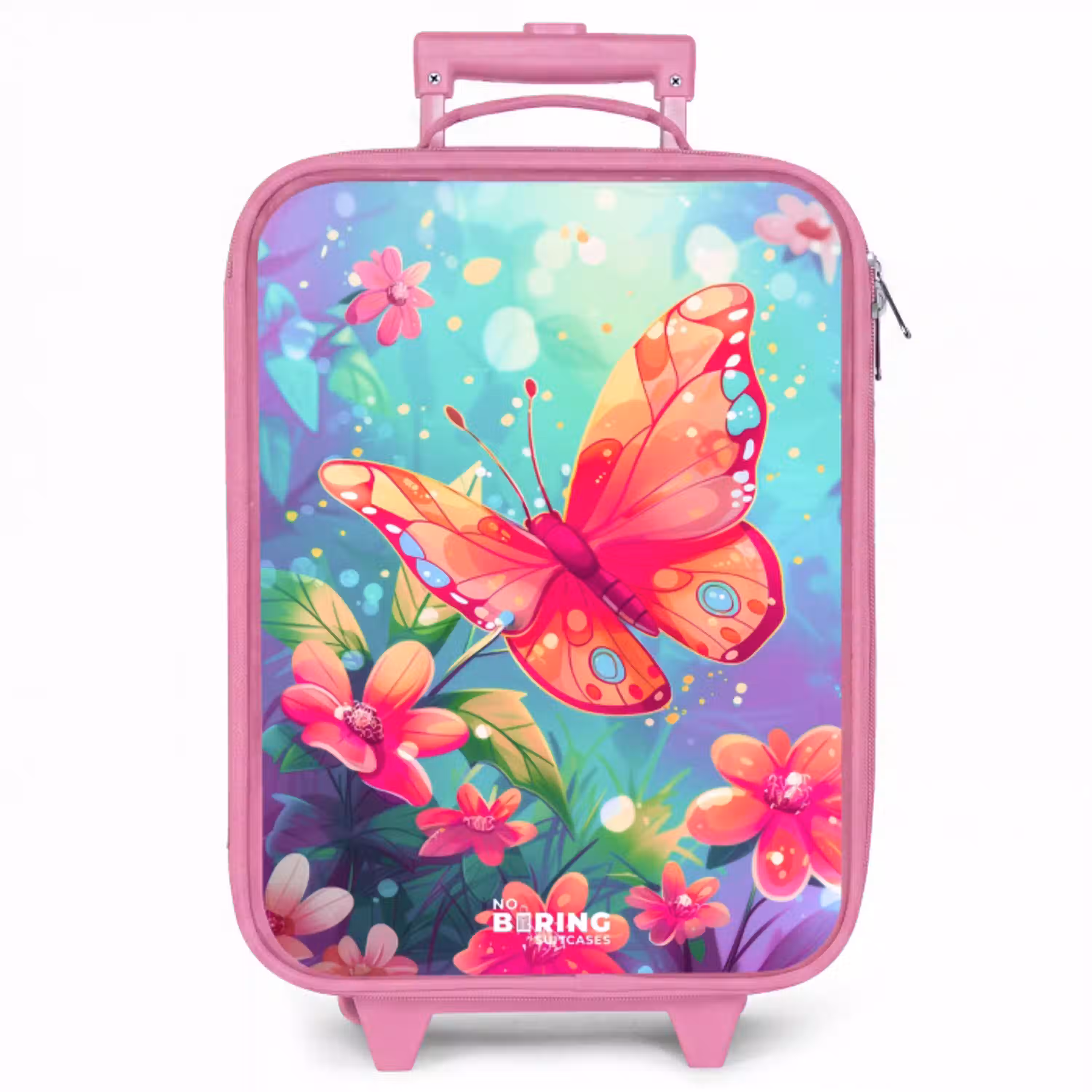 Verbluffende vlinder Kinderkoffer - Roze klein -zzz_website3d