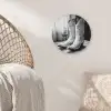 Wijn - Cowboylaarzen - Raamlicht - Wit Wandcirkel plexiglas klein -sfeer5