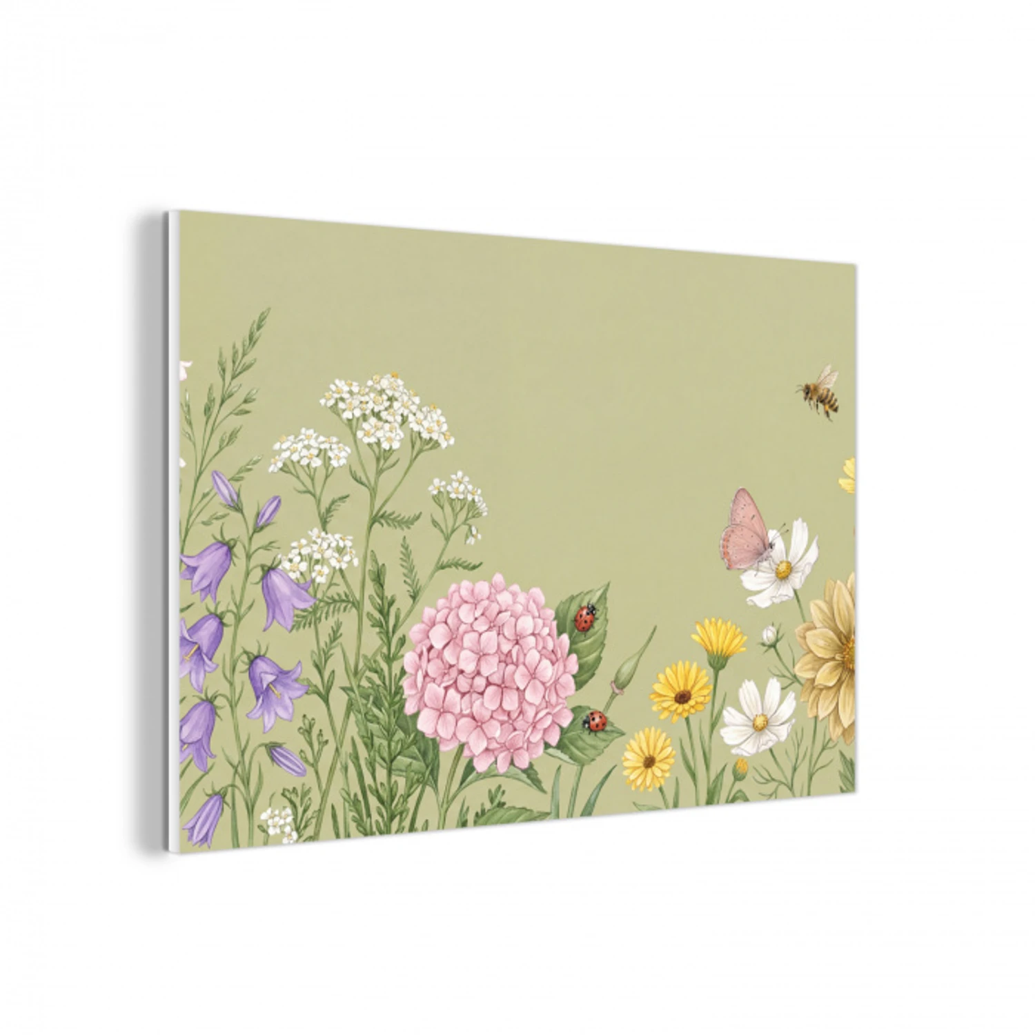 Botanisch - Bloemen - Kleurrijk forex 5mm xxl -3d