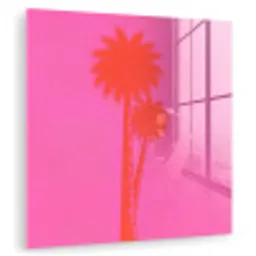 Palmbomen - Modern - Roze plexiglas 5mm klein -zzzproduct_nieuw