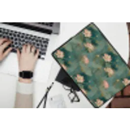 Botanisch - Bloemen - Roze laptophoes neopreen klein 279 -bureau