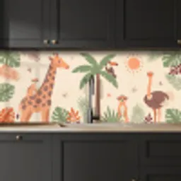 Dieren - Tropisch - Safari - Kleurrijk keuken achterwand 2 middel -sfeer1