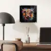 Graffiti - Schotse hooglander - Zwart - Koe plexiglas 5mm klein -sfeer6