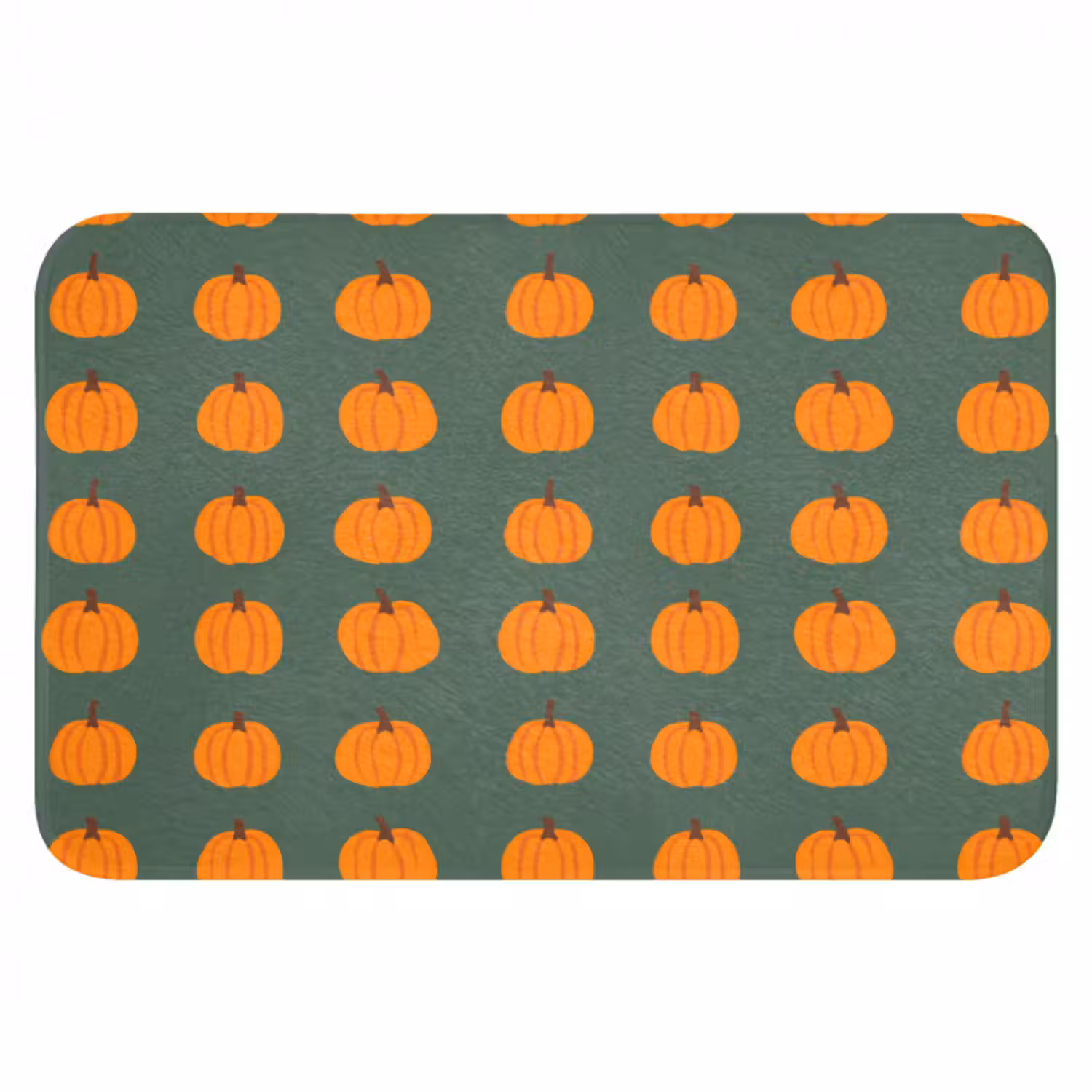 Badematte - Kürbis - Muster - Orange
