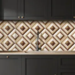 Retro - Ster - Design keuken achterwand 2 middel 871 -sfeer1