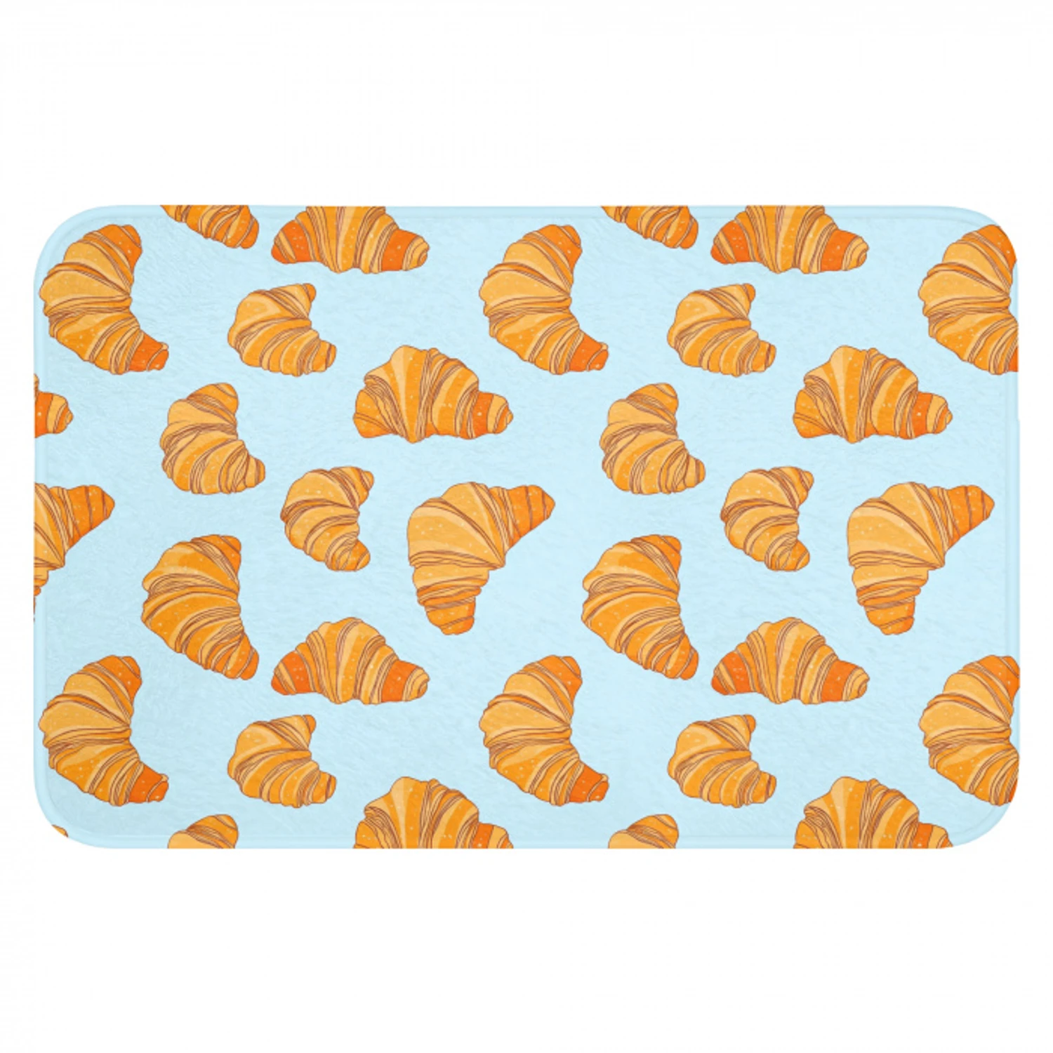 Croissant - Speels - Blauw Badmat klein 997 -3d