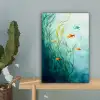 Waterplanten - Vissen - Kleurrijk - Water canvas 2cm klein -sfeer4
