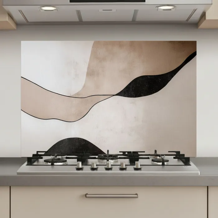 Contourlijnen - Abstracte landschap keuken achterwand spatscherm klein -3d_website