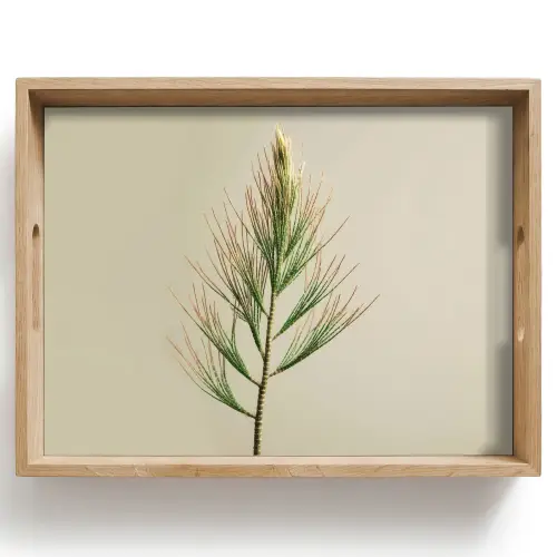 Dennentak - Naaldvormige bladeren - Lichtgroen Dienblad Rechthoek middel -z3d_shopping