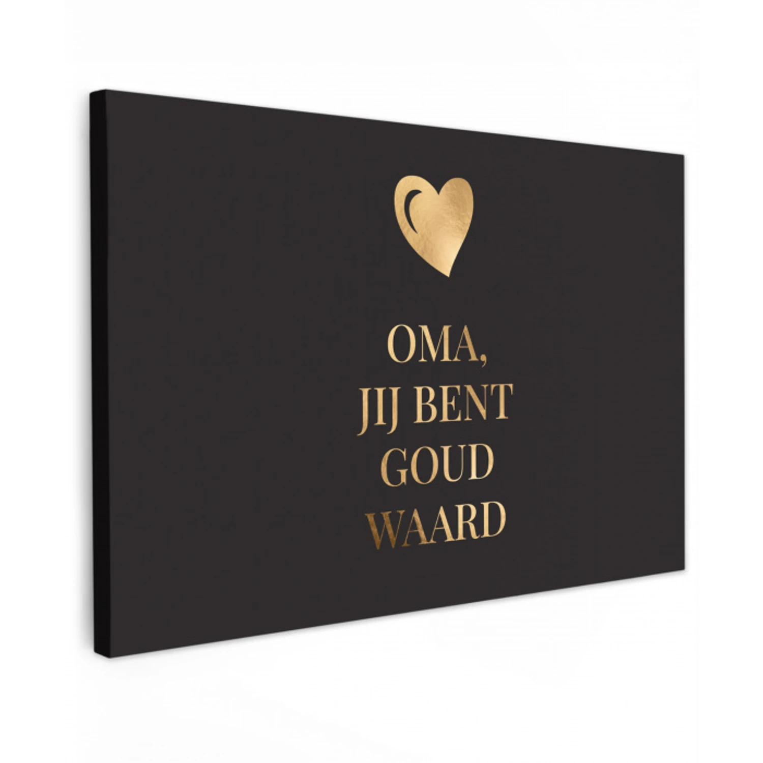 Oma jij bent goud waard - Quotes - Spreuken - Oma canvas 2cm klein -z3d