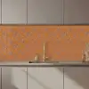 Oranje - Sierlijk - Bloemen keuken achterwand 2 middel 871 zz_3dshopping