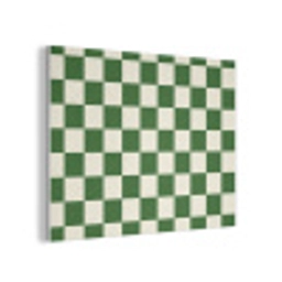 Schaakbord - Patroon - Groen PET vilt klein 837 -3d