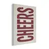 Red - Cheers - Decoratie - Beige PET vilt klein -3d