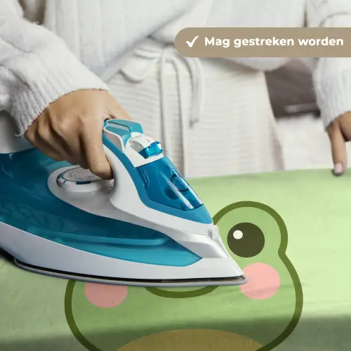 Kikker - Groen - Vriendelijkheid Wandkleed katoen klein -sfeer9