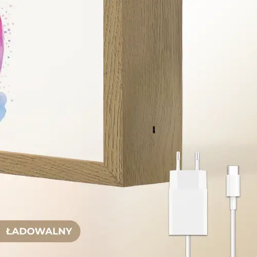 Regenboog - Kinderen - Meisje Light Box met batterij (Wandlamp kind) middel -USP_websiteoplaadbaarNL