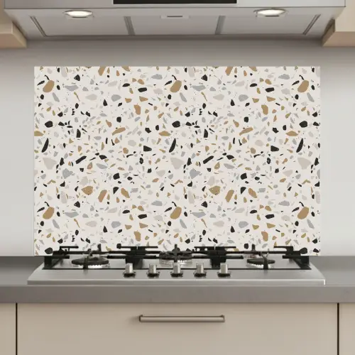 Terrazzo -  Patroon - Staal keuken achterwand spatscherm klein 900 -3d_website