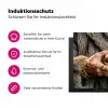 Vrouw - Hamburger - Bontjas Inductie beschermer vinyl 3mm klein -zzzzzzz-lf-ups