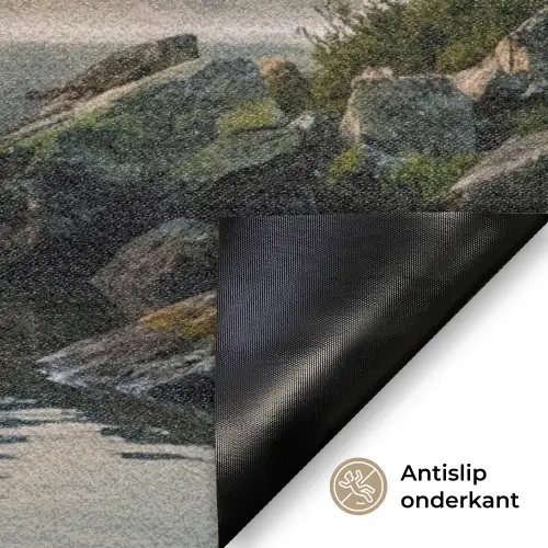 Bergen - Water - Bomen Deurmat klein -antislip_NL