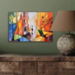 Abstract - Kunst - Schilderij - Kleuren aluminium wit klein -sfeer2