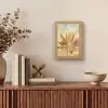 Paardenbloem - Beige - Abstract - Modern - Natuur Light Box met kabel (Tafellamp) klein -sfeer2