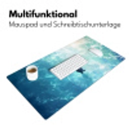 Schildpad - Zee - Blauw - Schittering Muismat XXL klein -ysfeer4_duits