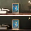 Vogel - Decoratie - Ijsvogel - Blauw Light Box met kabel (Tafellamp) klein -sfeer3