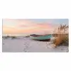 Rustiek - Roeiboot - Zandstrand Muismat XXL klein -3d_leeg