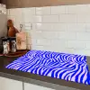 Zebra - Blauw - Paars - Pastel Inductie beschermer vinyl 3mm klein 276 -sfeer3