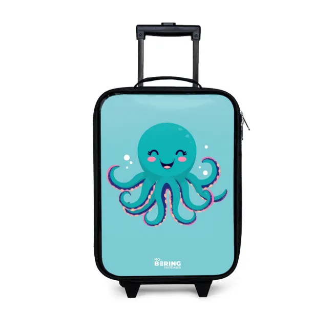 Kids’ Suitcase - Octopus - Water - Blue