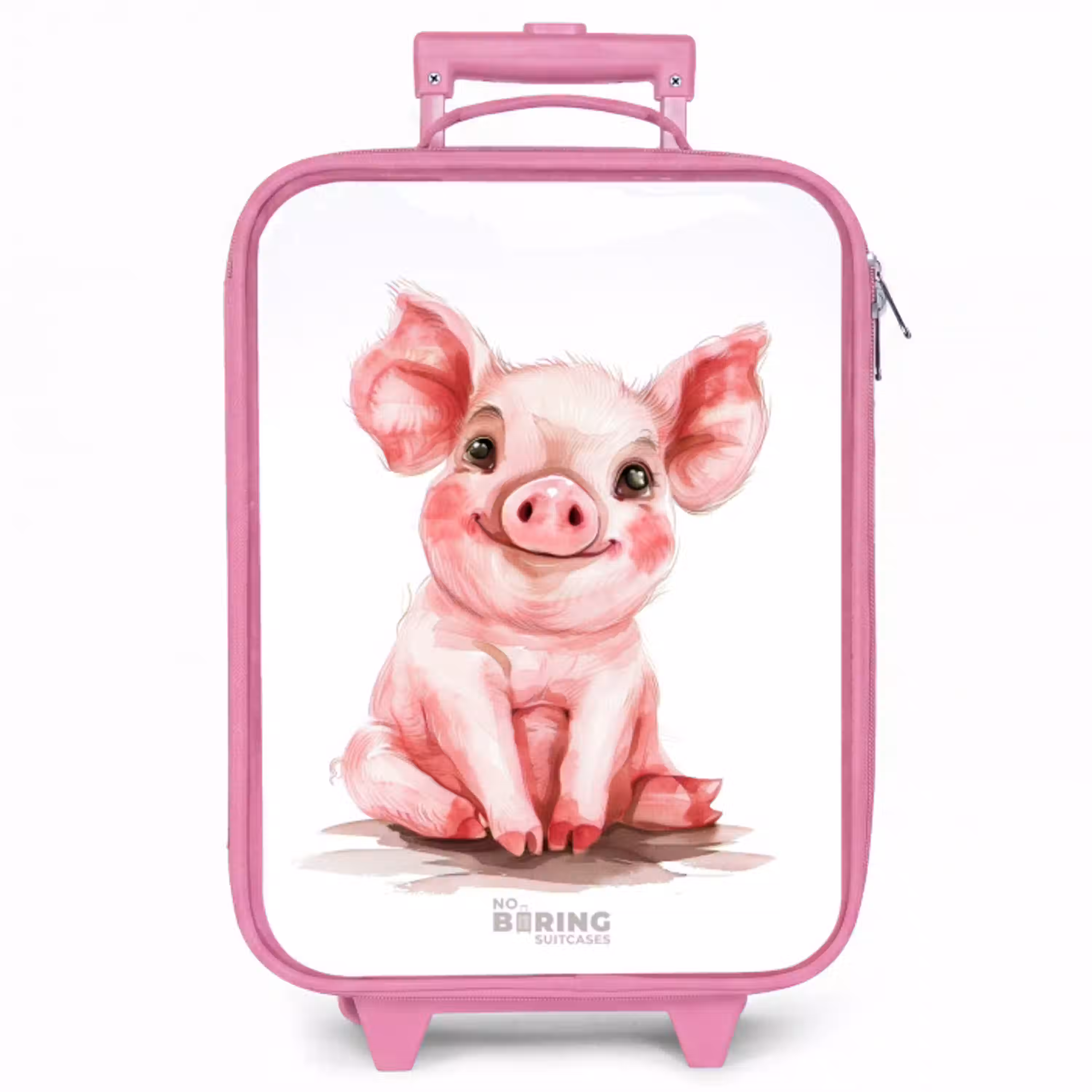 Roze baby varken Kinderkoffer - Roze klein -zzz_website3d