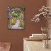 Doorkijk - Bloemen - Pad - Natuur PET vilt klein -sfeer4