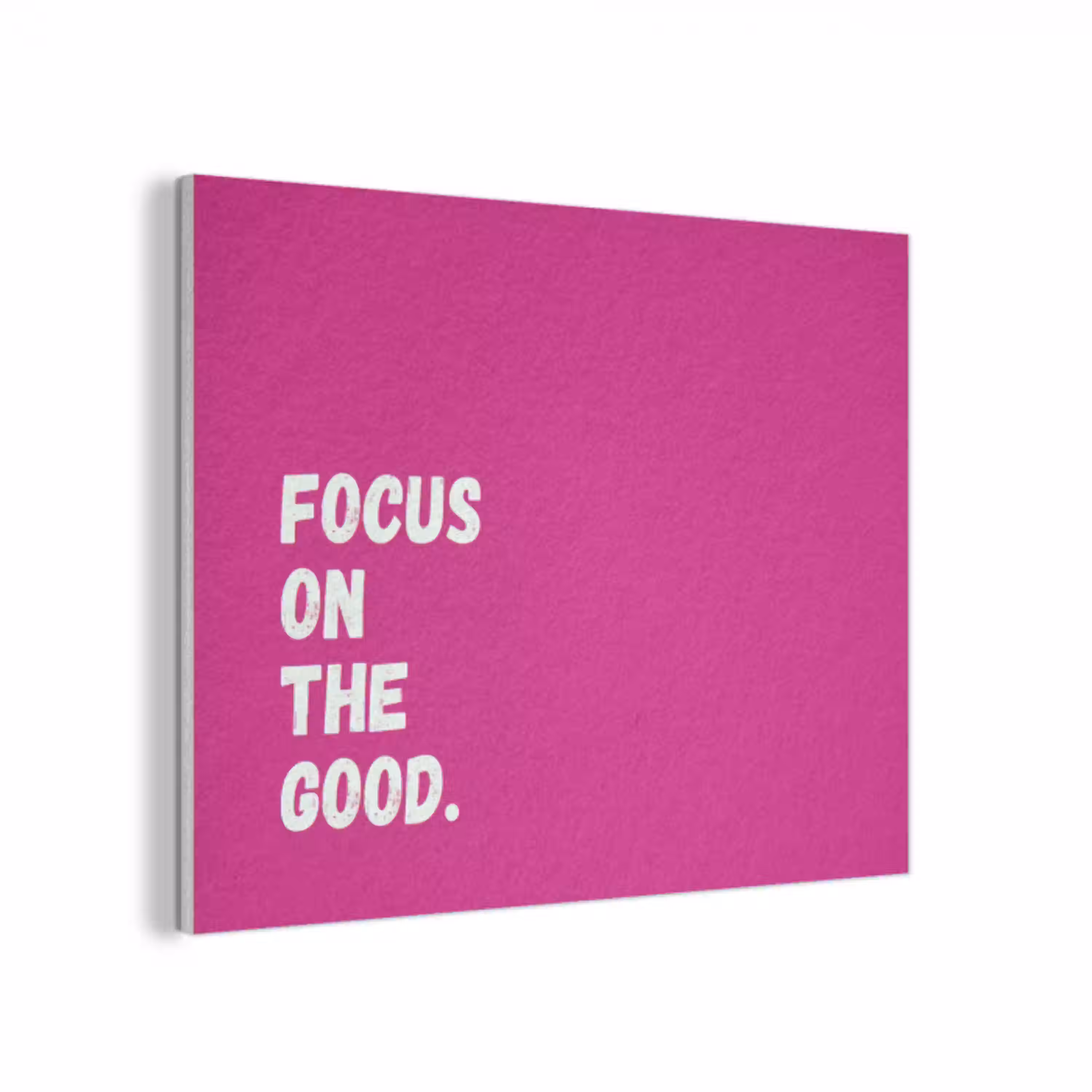 Focus on the good - Roze - Simple PET vilt klein -3d