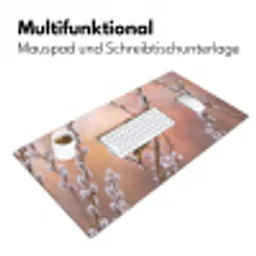 Groenling - Katjes - Lente - Natuur - Zacht Muismat XXL klein -ysfeer4_duits