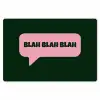 Tekstwolk - BLAH BLAH BLAH - Roze Placemat vinyl groot -zzsfeer1_Kitchenyeah-website