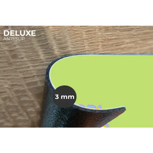 Grl pwr - Groen - Rood - 3D Placemat vinyl groot -closeup