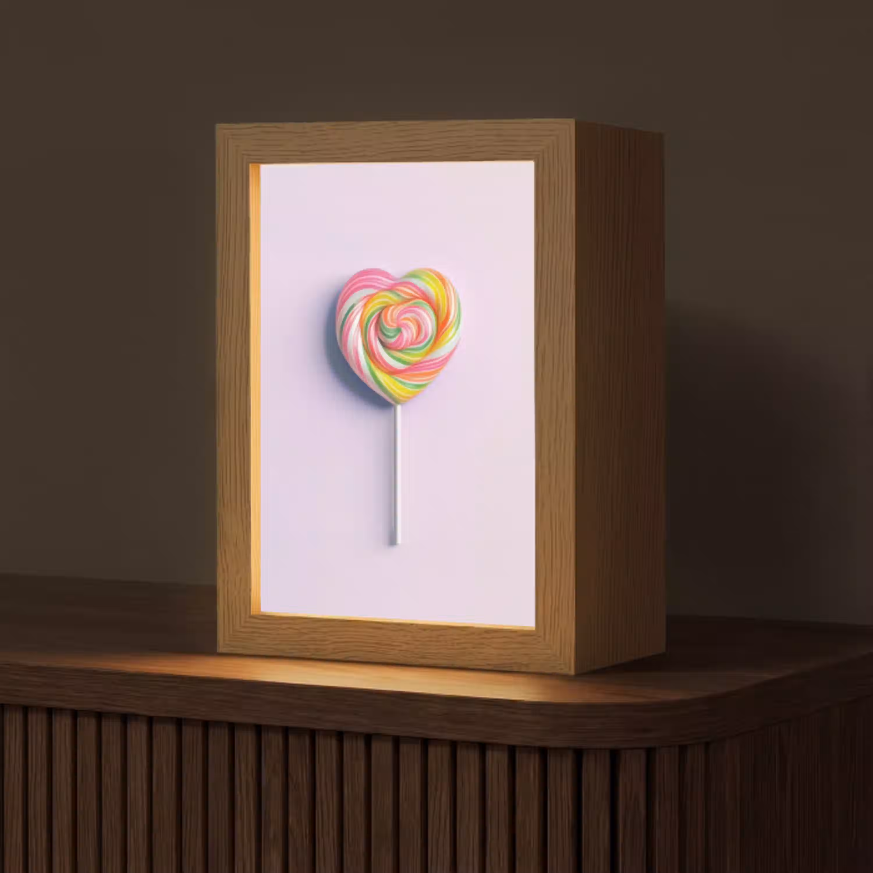 Hart - Lolly - Snoep Light Box met kabel (Tafellamp) klein -z3d_website