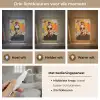 Vrouw - Bril - Strik - Retro Light Box met kabel (Tafellamp) klein -USP_lichtkleurNL