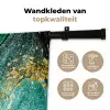 Marmerlook - Blauw - Goud - Glitter - Luxe - Marmer Wandkleed katoen klein -sfeer2