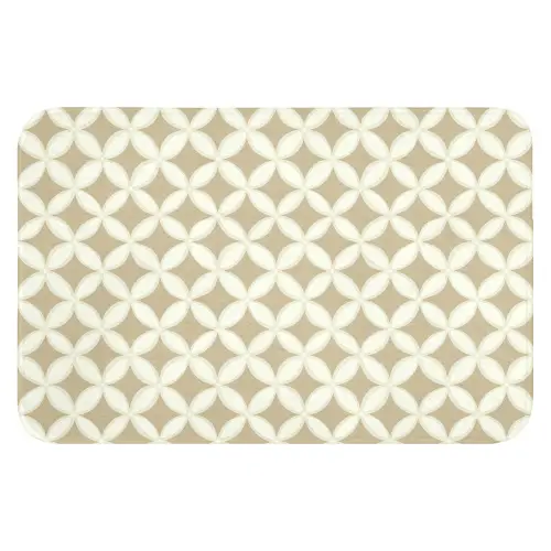 Symmetrisch - Motief - Beige Badmat klein 997 -3d