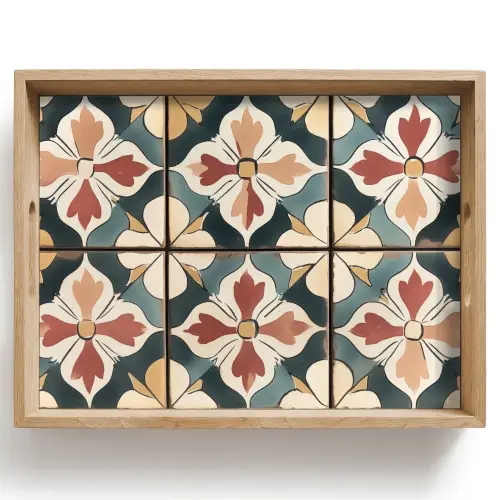 Decoratie - Tegels - Spaans - Vintage Dienblad Rechthoek middel -z3d_shopping