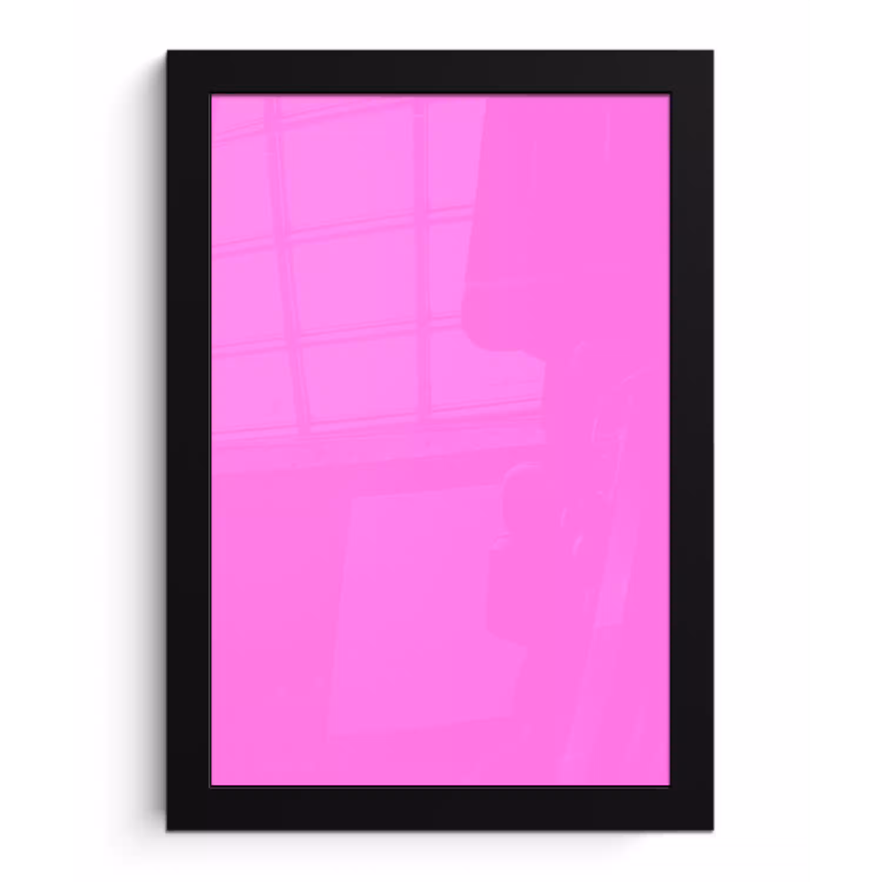 Bright - Orchid - Roze fotolijst zwart zonder passe partout klein 224 -3d