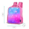 Sterren - Roze - Blauw Kinderrugzak - Roze middel -productfoto_formaten