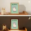 Alpaca - Bloemendiadeem - Groen Light Box met kabel (Kinderlampje) klein -sfeer3_kind