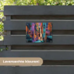 Abstract - Figuren - Kleurrijk tuinposter los doek klein -sfeer3