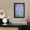 Ijsblokjes - Water - Blauw fotolijst zwart zonder passe partout klein -sfeer1