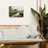 Kat - Beekje - Weide tuinposter los doek klein -sfeer7