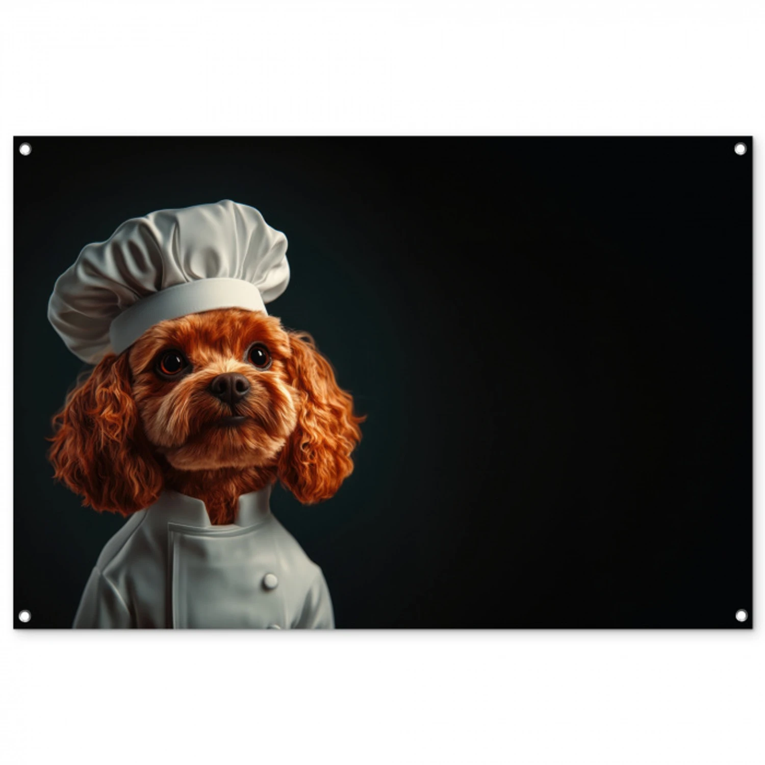 hond-3-2-gigapixel-standard-v2-6x tuinposter los doek groot -3d