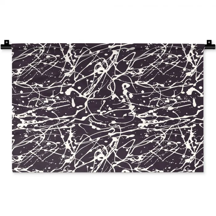 Spat - Waterverf - Wit Wandkleed katoen klein 269 -zz3d